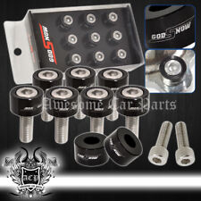 For Honda Acura M8x1.25MM Header Manifold Black Washers Cup + Bolts Set picture