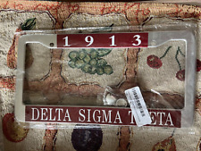 New 1913 Delta Sigma Theta Metal License plate frame Sorority Women picture