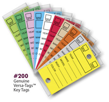 Versa-tags 200 Key Tags  250 box with rings.  Versatag picture