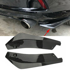 2xCar Rear Carbon Fiber Bumper Splitters Diffuser Canard Protector Universal Kit picture