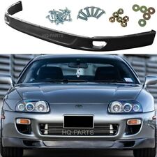 For 1993-1998 Supra TRD V2 Style ADD-ON Front Bumper Lip Chin Unpainted Black PU picture
