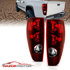 04-12 For Chevy Colorado/GMC Canyon Red Clear Rear Brake Tail Lights Lamp Pair picture