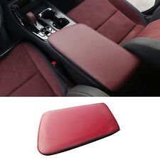 Red PU Leather Central Console Armrest Box Cover Trim For Lexus NX250 350 22-23 picture