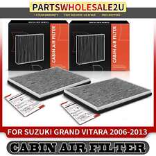 2Pcs Front Activated Carbon Cabin Air Filter for Suzuki Grand Vitara 2006-2013 picture
