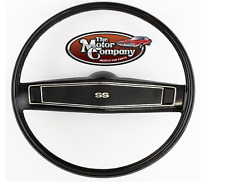 1969 Chevelle Black Standard Steering Wheel Kit with SS Emblem and Pebble Grain picture
