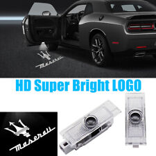2x No fading LED Car Door Shadow Projector light For Maserati GranTurismo 12-19 picture