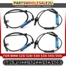 4x Front & Rear ABS Wheel Speed Sensor for BMW 528i 08-10 550i 06-10 645Ci 04-05 picture