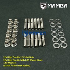 SS304 CNC Turbo Exhaust Manifold to Header Stud Kit For Audi A3 A4 Quattro Avant picture