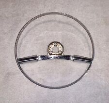 USED Original GM 1957 Chevy 210 Two Ten  Steering Wheel Horn Ring picture
