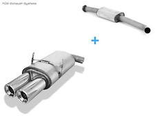 Stainless Performance Exhaust System BMW 3er E36 318is Limo U Coupe 2x90mm Round picture
