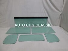 Green Glass for 1932 Ford 5 Window Coupe Shaded Windshield Sides Back W/Rumble picture
