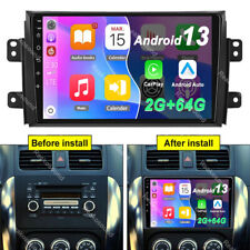 64GB Android 13 Car GPS Navi Radio Wifi Stereo CarPlay For Suzuki SX4 2006-2012 picture