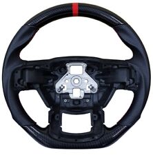 REVESOL Hydro-Dip Carbon Fiber Black Steering Wheel for 2015-2020 Ford F150 picture