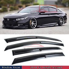 For 2018-22 Honda Accord JDM 3D Wavy Mugen Style Window Visors Rain Guards Vent picture