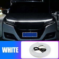 White 120cm Flexible Car Hood Day Running LED Light Strip Accessories Decor picture