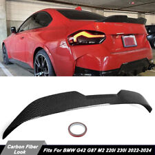 MP STYLE CARBON LOOK SPOILER LIP WING FOR 2022-24 BMW G42 2 SERIES M240i G87 M2 picture