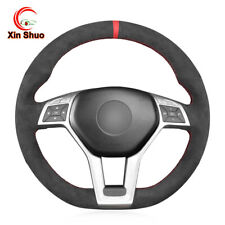 Alcantara Steering Wheel Cover for  Mercedes Benz A-Class W176 A45 AMG W204 C117 picture