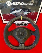 Honda s2000 OEM Steering Wheel Flat Bottom Thicker Grip Carbon Fiber wheel picture