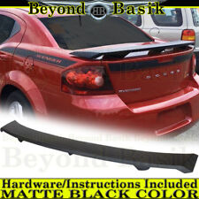 For 2008-2014 Dodge Avenger MATTE BLACK Factory Style Spoiler Wing UNPAINTED picture