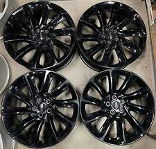FOUR 2023 LINCOLN AVIATOR FACTORY 20 WHEELS OEM  LC5C1007D1C RIMS GLOSS BLACK picture
