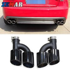 Car Exhaust Tips For Audi A4 A5 A6 A7 Up To S4 S5 S6 S7 Rear Muffler Tail Pipes picture