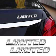 2Pcs Limited Logo Emblem Badge Sticker Rear Trunk Decal Silver Car Accessories picture