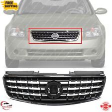 Fits 2005-2006 Nissan Altima New Front Grille Chrome Shell Dark Gray Insert picture