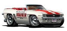 Rare 1969 Chevy Camaro SS 350 Pace Car Wall Graphic Decal Poster Cling Man Cave  picture