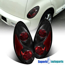 Fit 2001-2005 Chrysler PT Cruiser Replacement Tail Lights Brake Lamps Black Pair picture