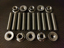 ASTRA VXR STAINLESS EXHAUST MANIFOLD STUDS AND FLANGE NUTS Z20leh Let Ect x10 picture