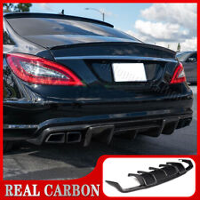 REAL CARBON Rear Bumper Diffuser Body Kit For Benz W218 CLS550 CLS63 AMG 2012-18 picture