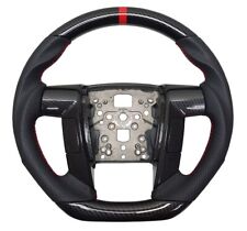REVESOL Hydro-Dip Carbon Fiber Black Steering Wheel for 2011-2014 F150 RAPTOR picture