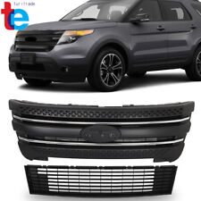For Ford Explorer 2011 2012 2013-2015 Front Bumper Upper+Lower Grille Assembly picture