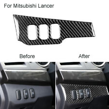 Carbon Fiber Light Control Panel Cover Trim For Mitsubishi Lancer 2008-2015 picture