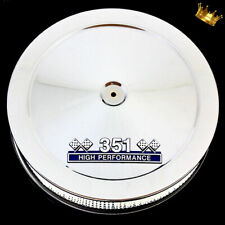 Chrome Ford 351 Air Cleaner With 351 Emblem Fits Ford 351 Windsor Engines picture