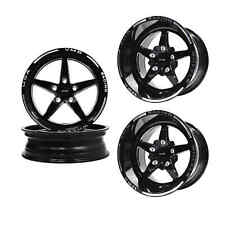 VMS Black Drag Pack V-Star Rim Wheel 15x10 17x4.5 5X120 -25 ET (5x4.75