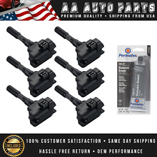 Set of 6 Ignition Coil + Tune Up Grease For 1991-1995 Acura Legend 3.2L UF90 picture