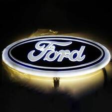 9 inch White LED Emblem Light Badge For Ford Truck F150 05-14 Light Oval Badge picture