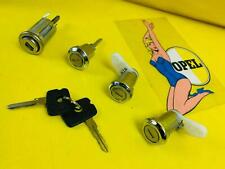 SET locking cylinder door ignition lock suitcase lid Opel Ascona + Manta B cadet C picture