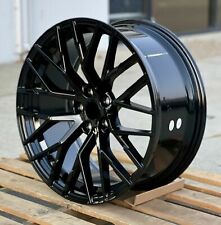 4 PCS 19x8.5 +32 5X112 GLOSS BLACK WHEELS FOR AUDI A4 A5 S4 S5 Q5 RIMS picture