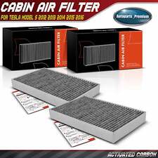 2x Activated Carbon Cabin Air Filter for Tesla Model S 2012 2013 2014 2015 2016 picture