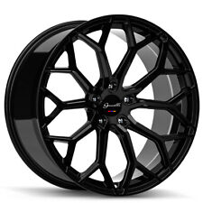 20'' Giovanna Monte Carlo Wheels Gloss Black Tires Mustang GS350 Infinity Q50 picture