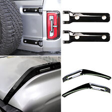 For Ford Bronco 2021+ Black Front Engine Hood & Tailgate Spare Tire Hinge Cover picture