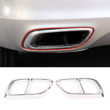 Gloss Silver Steel Rear Tail Exhaust Pipe Tip For Bui*ck LaCrosse 13-15 picture