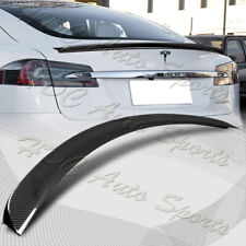For 2012-2024 Tesla Model S OE-Style Real Carbon Fiber Trunk Lid Spoiler Wing picture