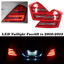 2007-2009 Facelift W221 Taillights for Mercedes S550 S600 S63 Red LED 2010+ Look picture