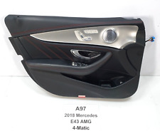 ✅ 2017-2020 OEM Mercedes W213 E43 AMG Front Driver Side Interior Door Panel Trim picture