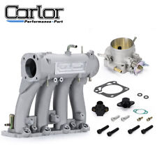 Aluminum D15 D16 D-SERIES Intake Manifold W/ 70mm Throttle Body For 88-00 Honda picture