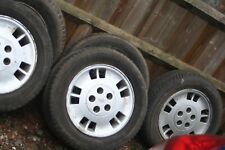 1990 FORD GRANADA MK3. SET OF 5 ALLOY WHEELS + TYRES picture