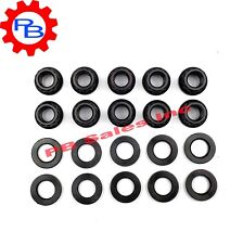 Black Zinc M8x1.25 12 Point Flange Nuts Class 10.9 with Washers Qty 10 picture